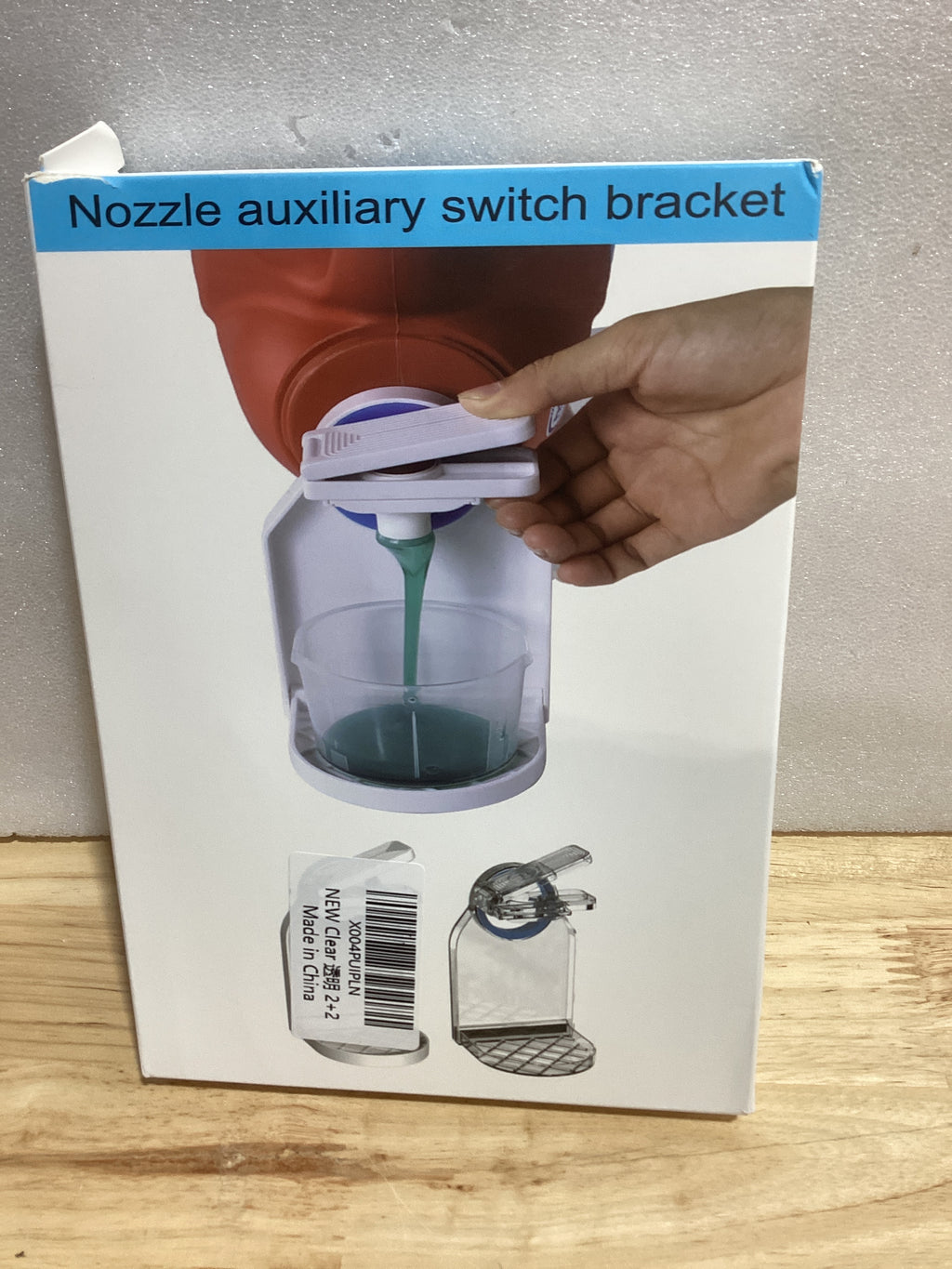 Dispensador de Detergente Lquido KERZEAT – Soporte con Gotero y Switch Ahorrrador | Pack x2 Transparente