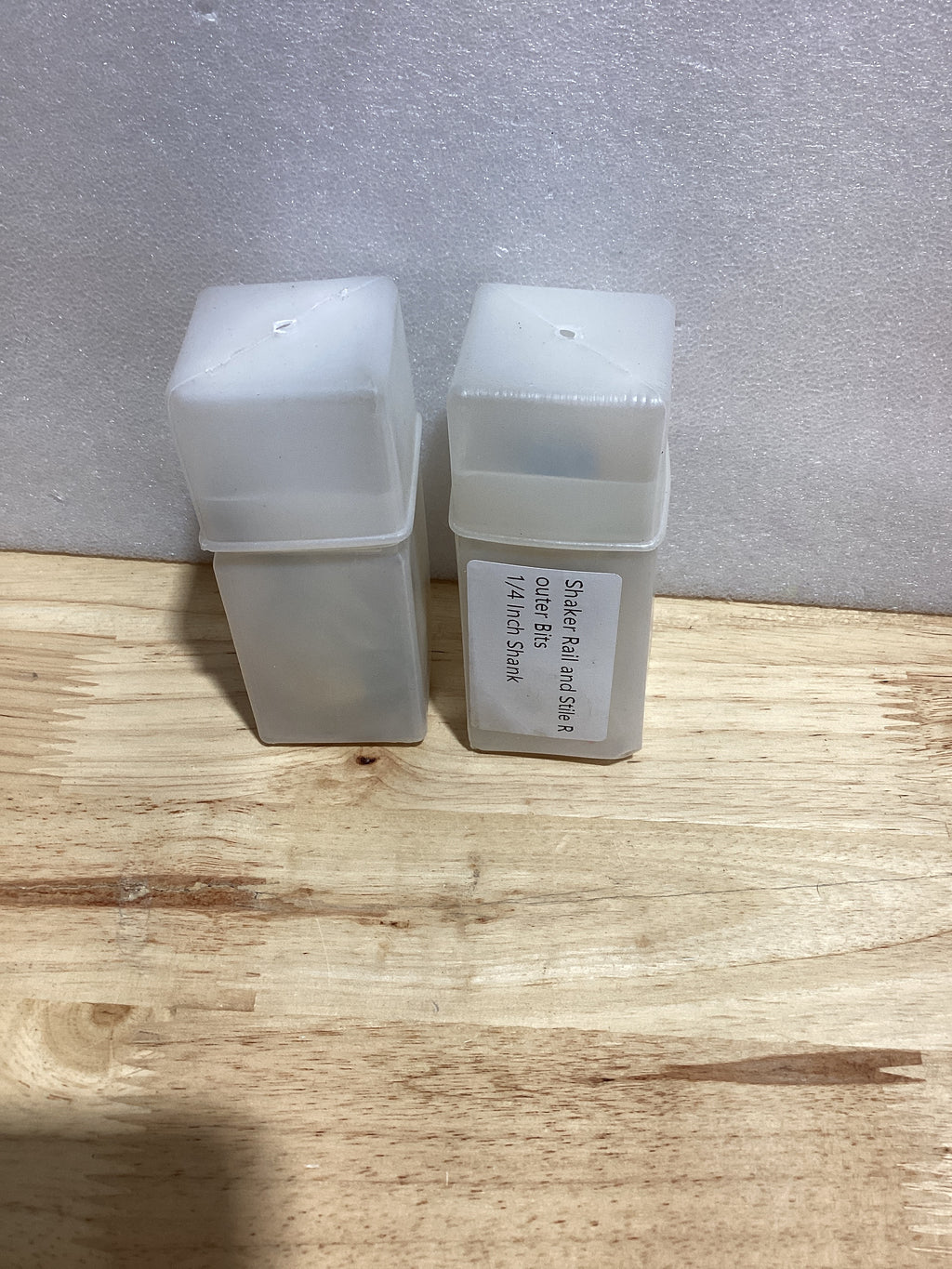 2 unids 1/4 pulgadas Shaker Bevel Rail y Stile Router Bit Carpintería Fresa Fresa Conjunto de herramientas