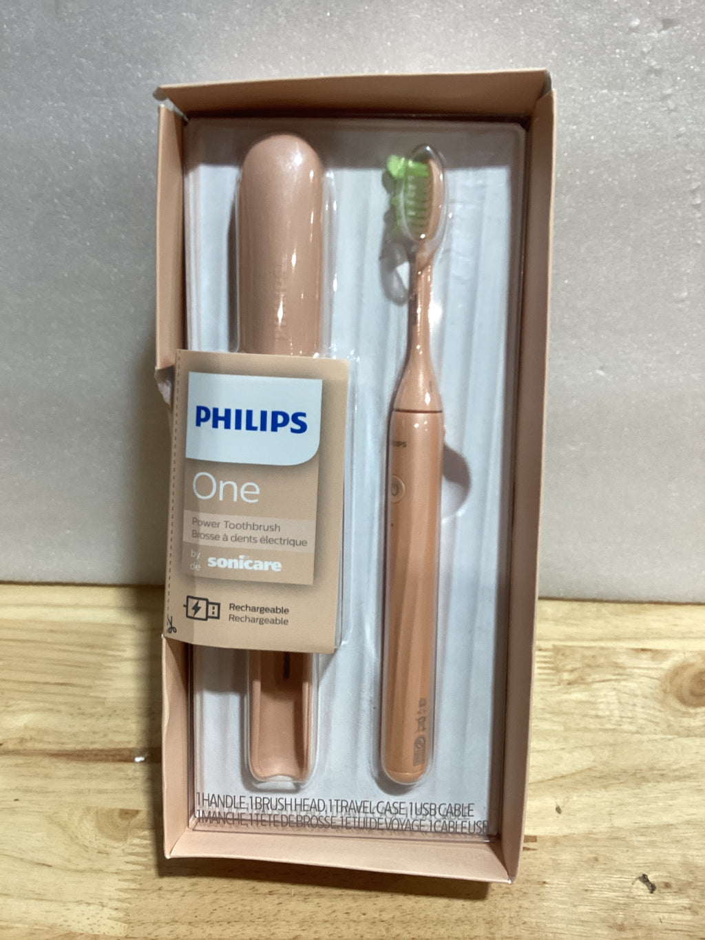 Cepillo Dental Eléctrico Philips Sonicare One Recargable — Modelo HY1200/25, Color Shimmer, Limpieza Superior con Tecnología Sónica