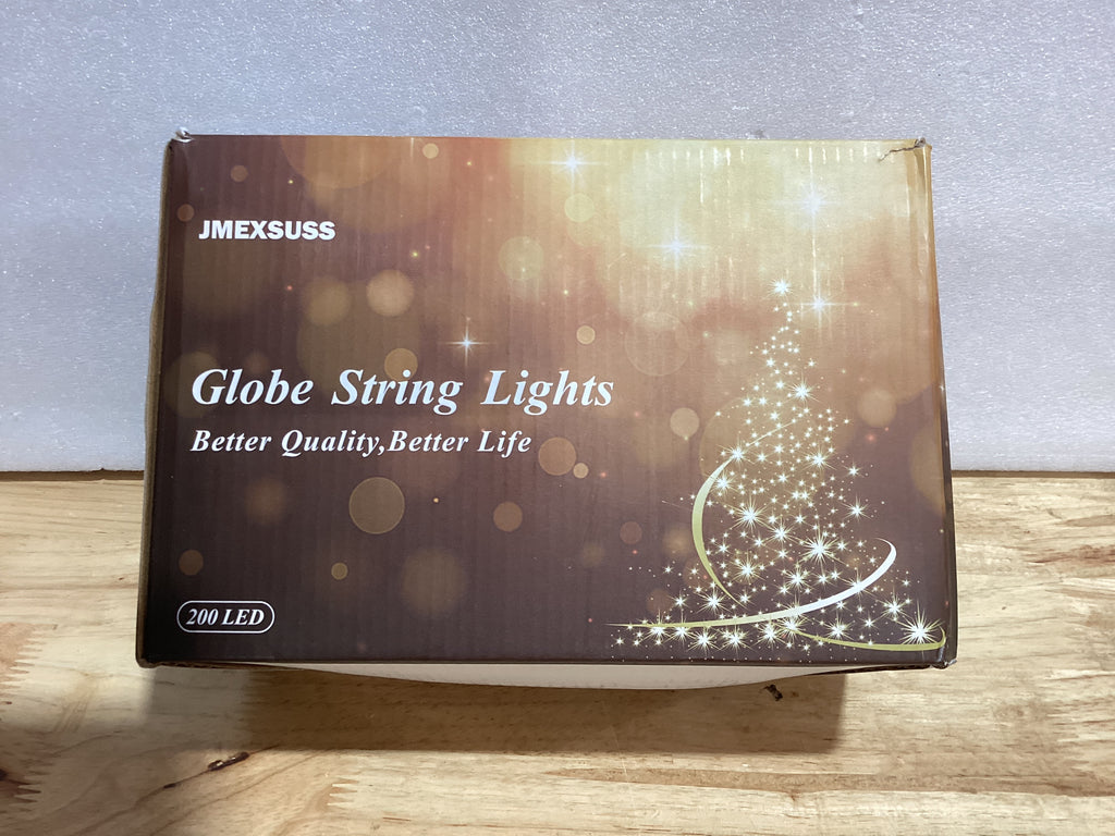 Luces de Globo 100ft — 200 LED Blanco Cálido con Control Remoto