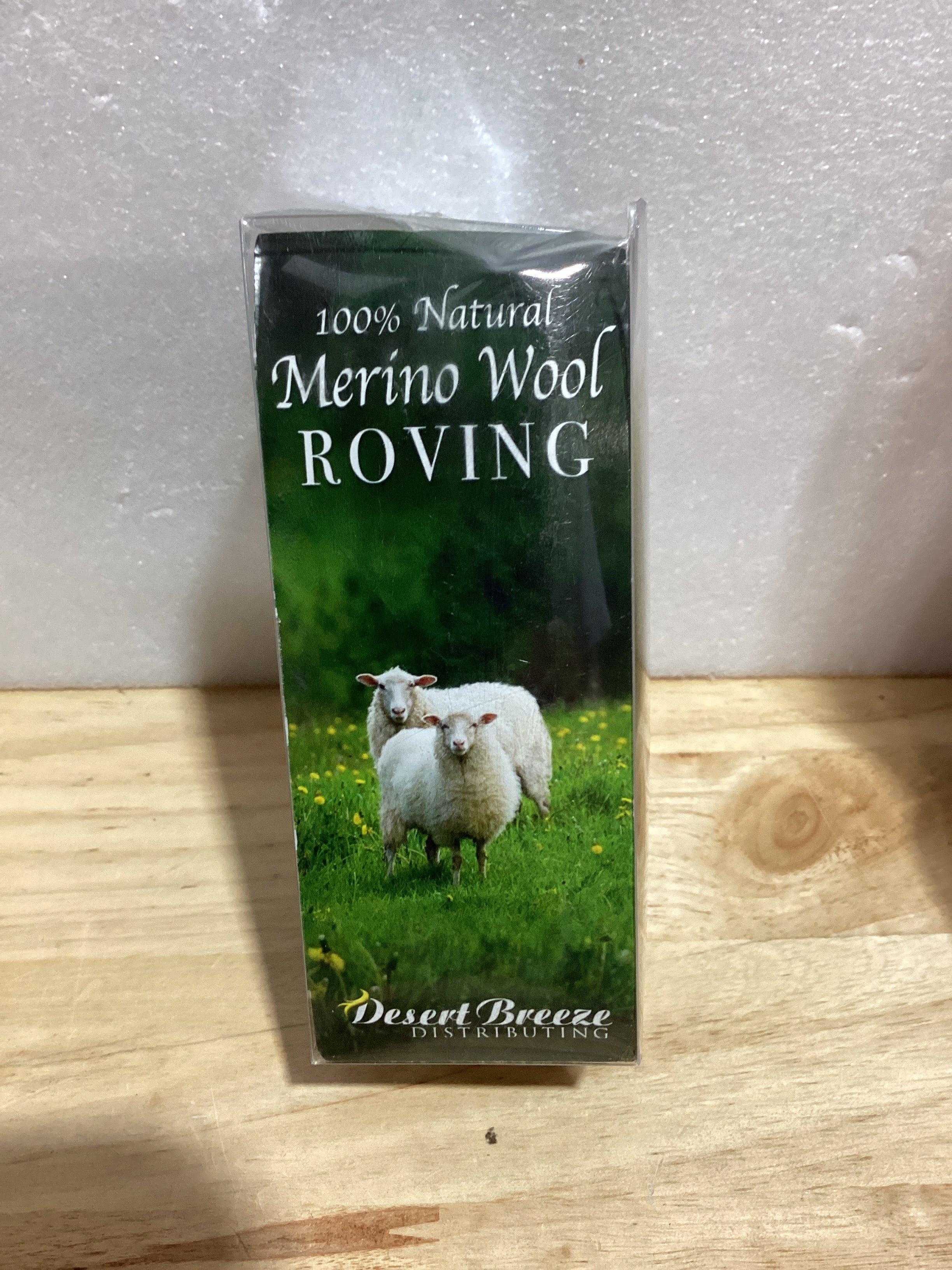 Mecha de Lana Merino 100% Natural Desert Breeze Distributing | 1 oz, 21.5 Micras, Procesada en Reino Unido