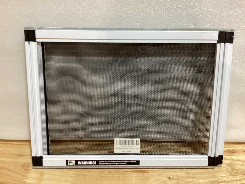 ⚠️ Medidas: 10"H x 14.3"-26" – Pantalla Ajustable para Ventana Marco Blanco Aluminio | Malla Fibra de Vidrio