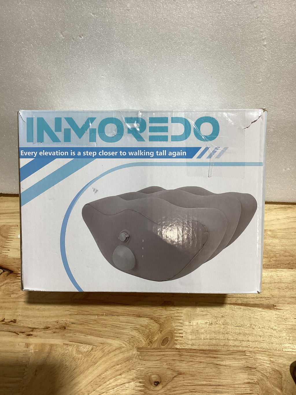 Inmoredo Almohada inflable de elevación de piernas después de la cirugía, almohadas elevadoras de piernas de cuña para recuperación de lesiones, circulación sanguínea, hinchazón, cojín de apoyo para piernas, dolor de rodilla, cadera, tobillos