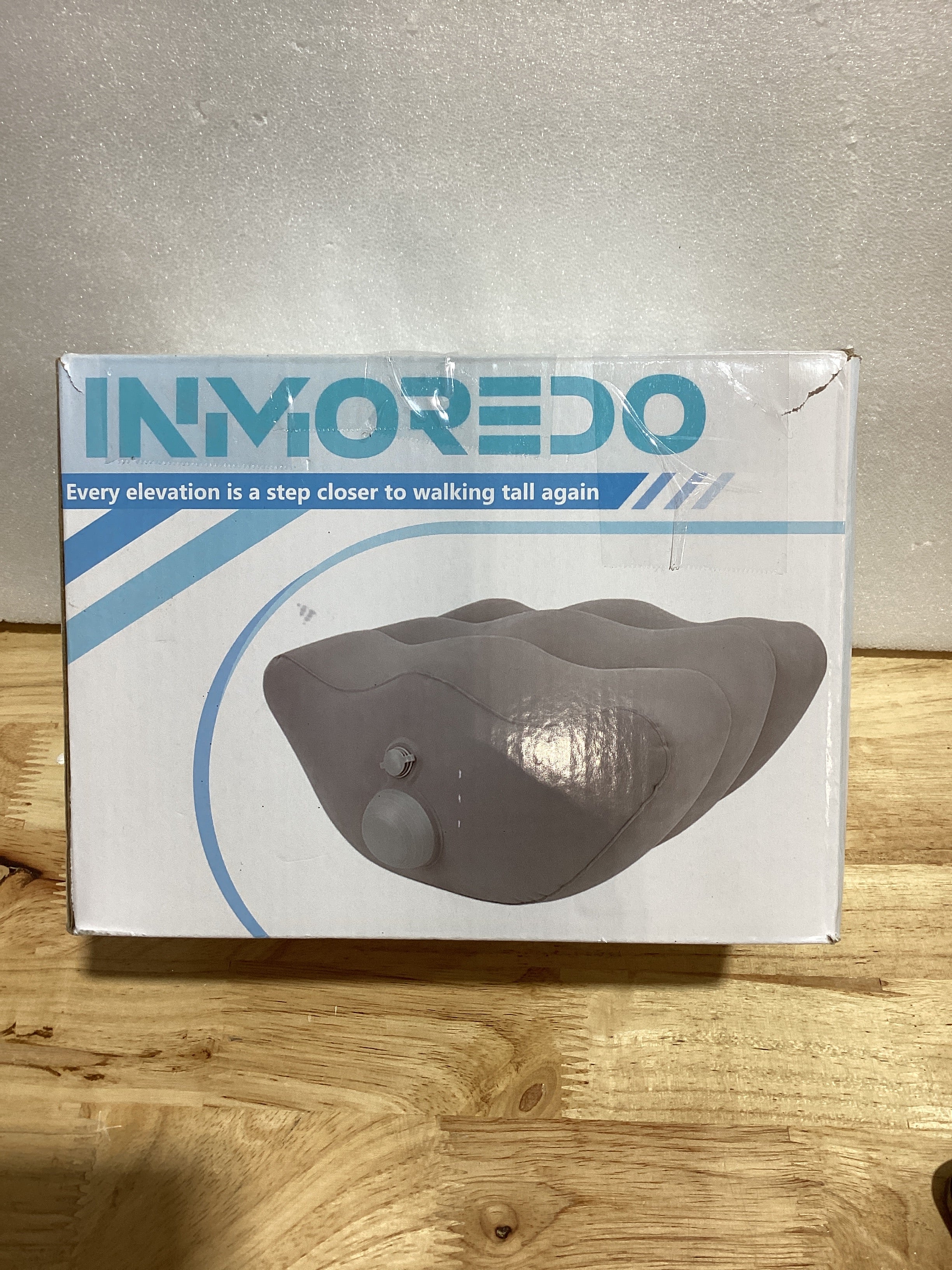 Inmoredo Almohada inflable de elevación de piernas después de la cirugía, almohadas elevadoras de piernas de cuña para recuperación de lesiones, circulación sanguínea, hinchazón, cojín de apoyo para piernas, dolor de rodilla, cadera, tobillos