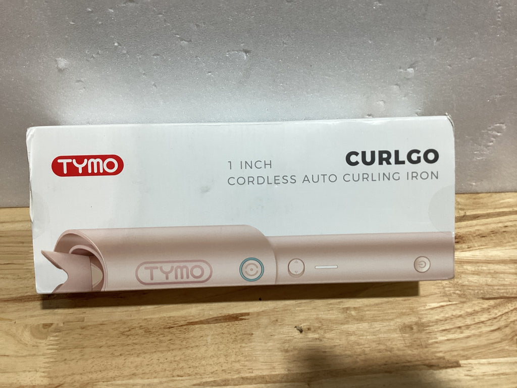 TYMO CURLGO - Rizador automático inalámbrico de 1 pulgada – Rizador giratorio TYMO CURLGO, antiquemaduras y sin enredos para rizos fáciles, rizador de pelo de viaje portátil, recargable y de doble voltaje para cabello de 14 a 22 pulgadas, rubor dorado