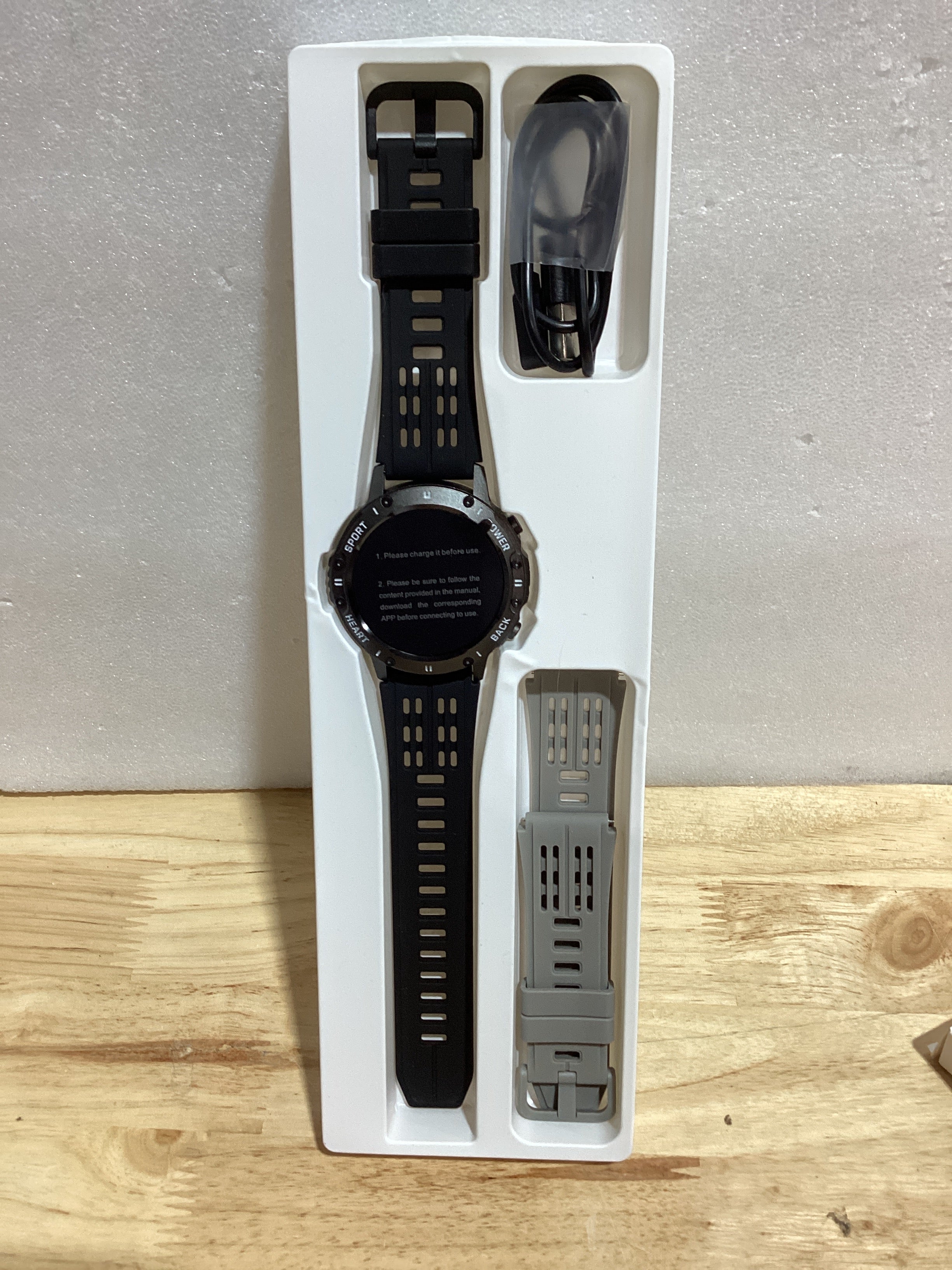 Smartwatch Militar para Hombre — Fitness Tracker, Llamadas, Impermeable, SpO2, Ritmo Cardíaco, Compatible Android e iPhone