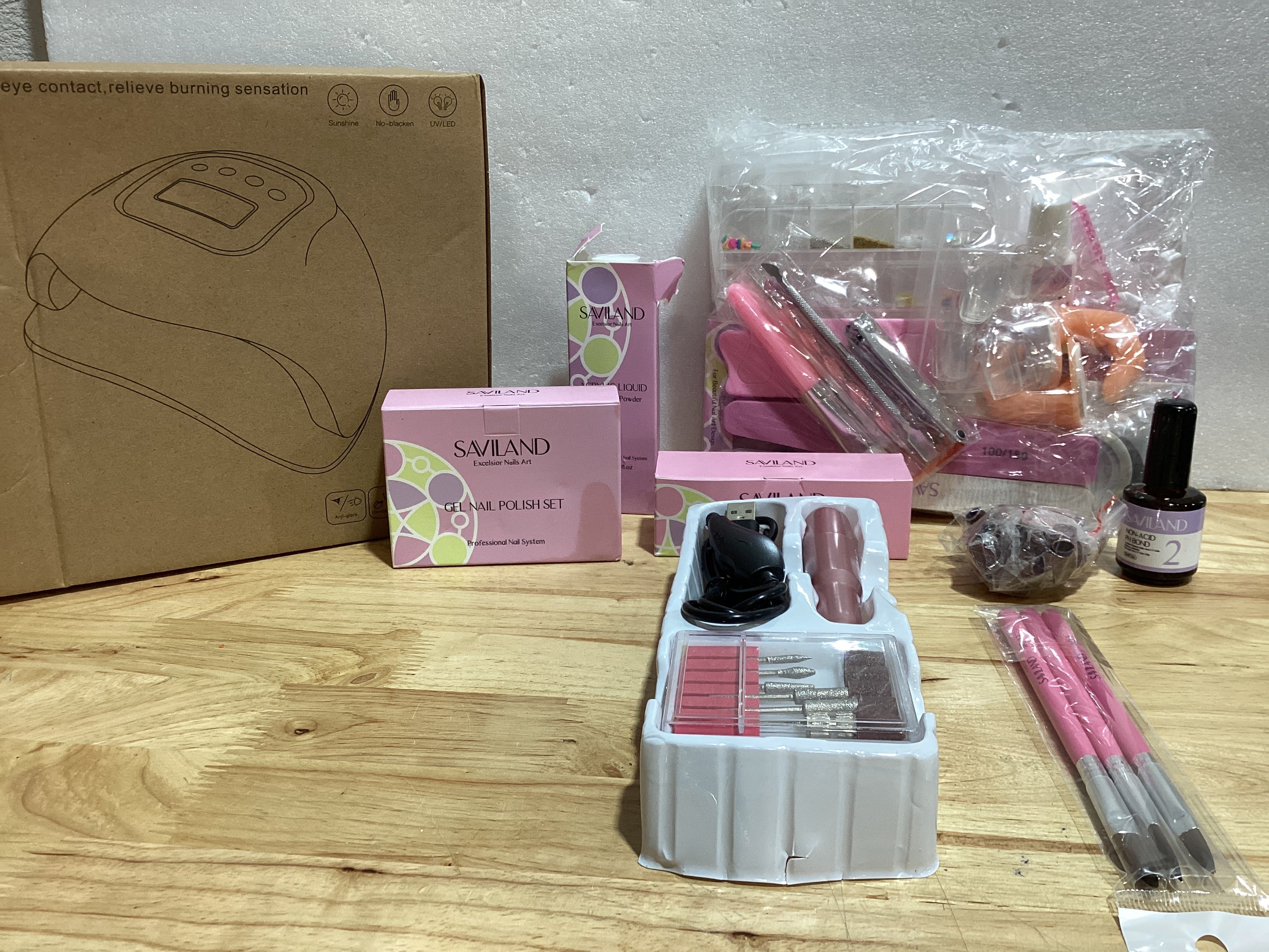 Saviland Excelsior Kit de Manicurista Nail Art – Set Profesional para Uñas