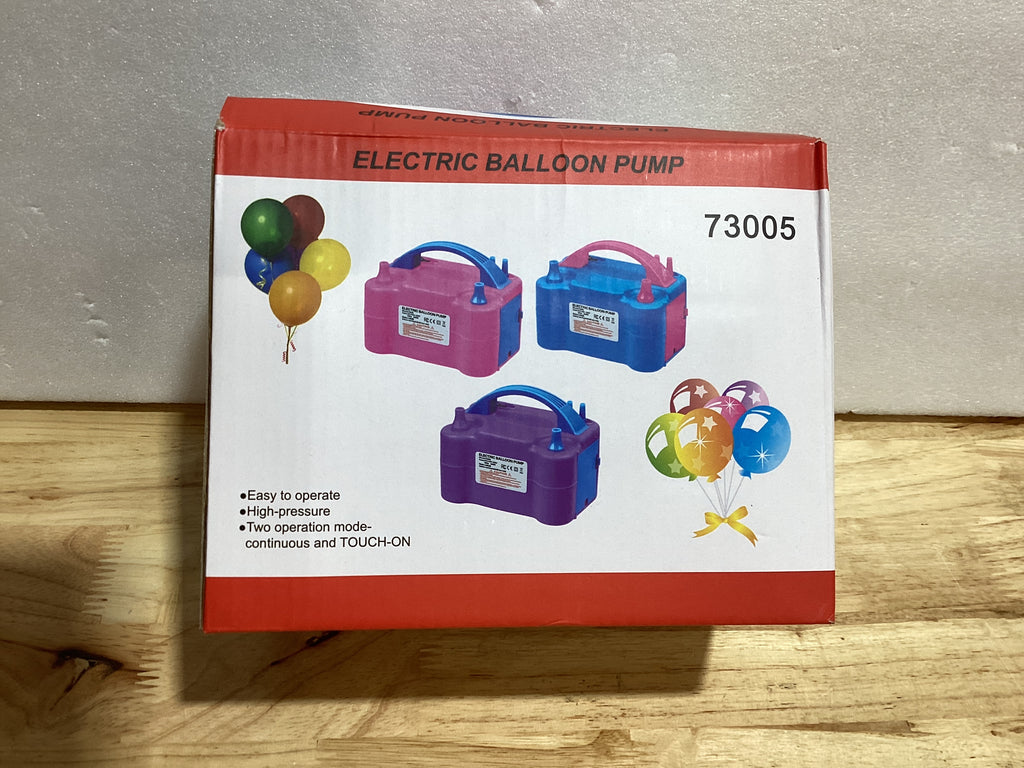 Bomba Eléctrica para Globos 110V 600W – Doble Boquilla con 2 Herramientas para Anudar, Ideal para Fiestas y Decoración