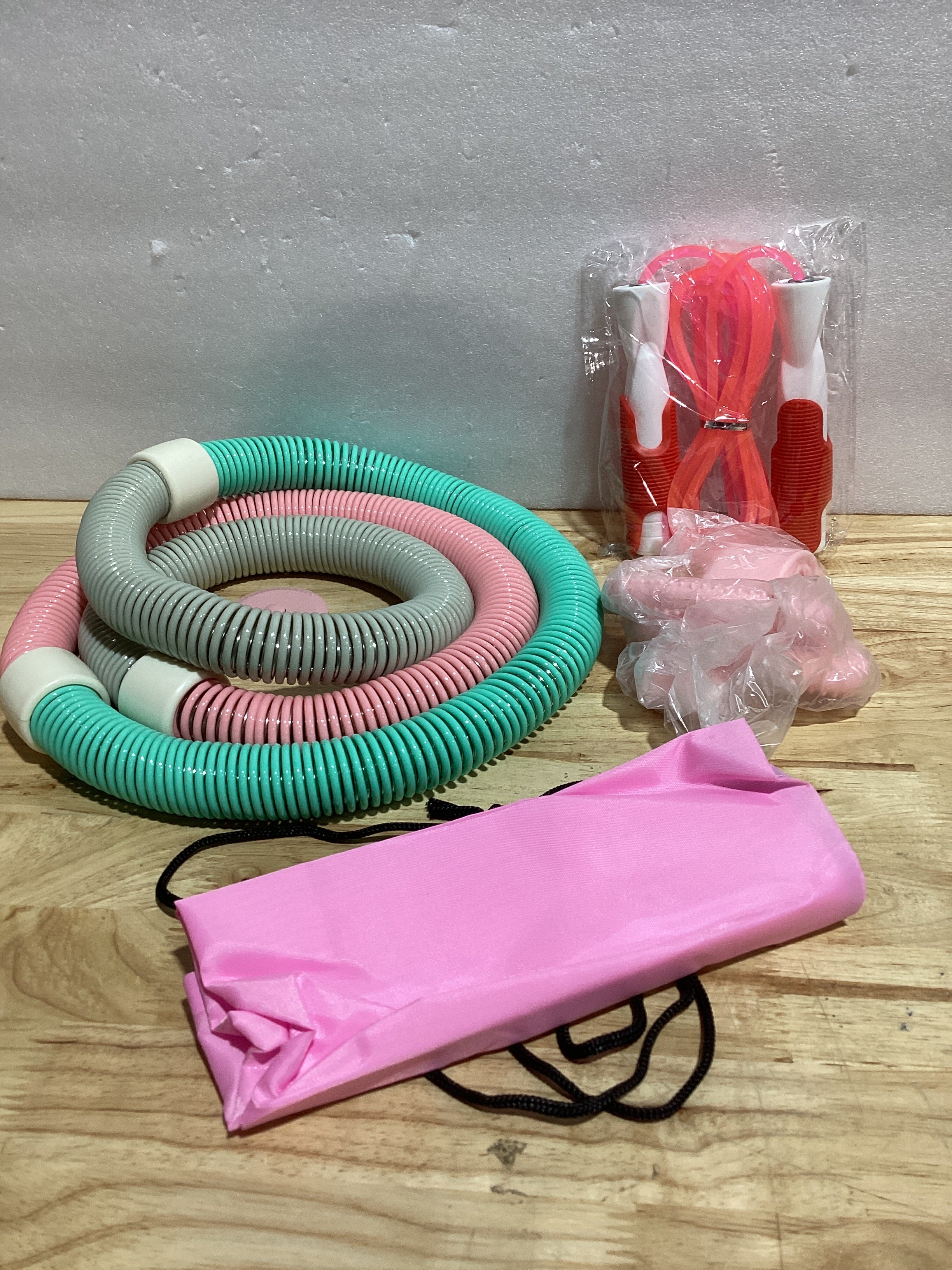Hula Hoop Peso Silencioso, Hula Hoop Plegable Silencioso Diseño Que se Adapta a la Cintura Herramienta Fitness Portátil para Adultos Entrenamiento de Core en Casa para Quemar Grasa