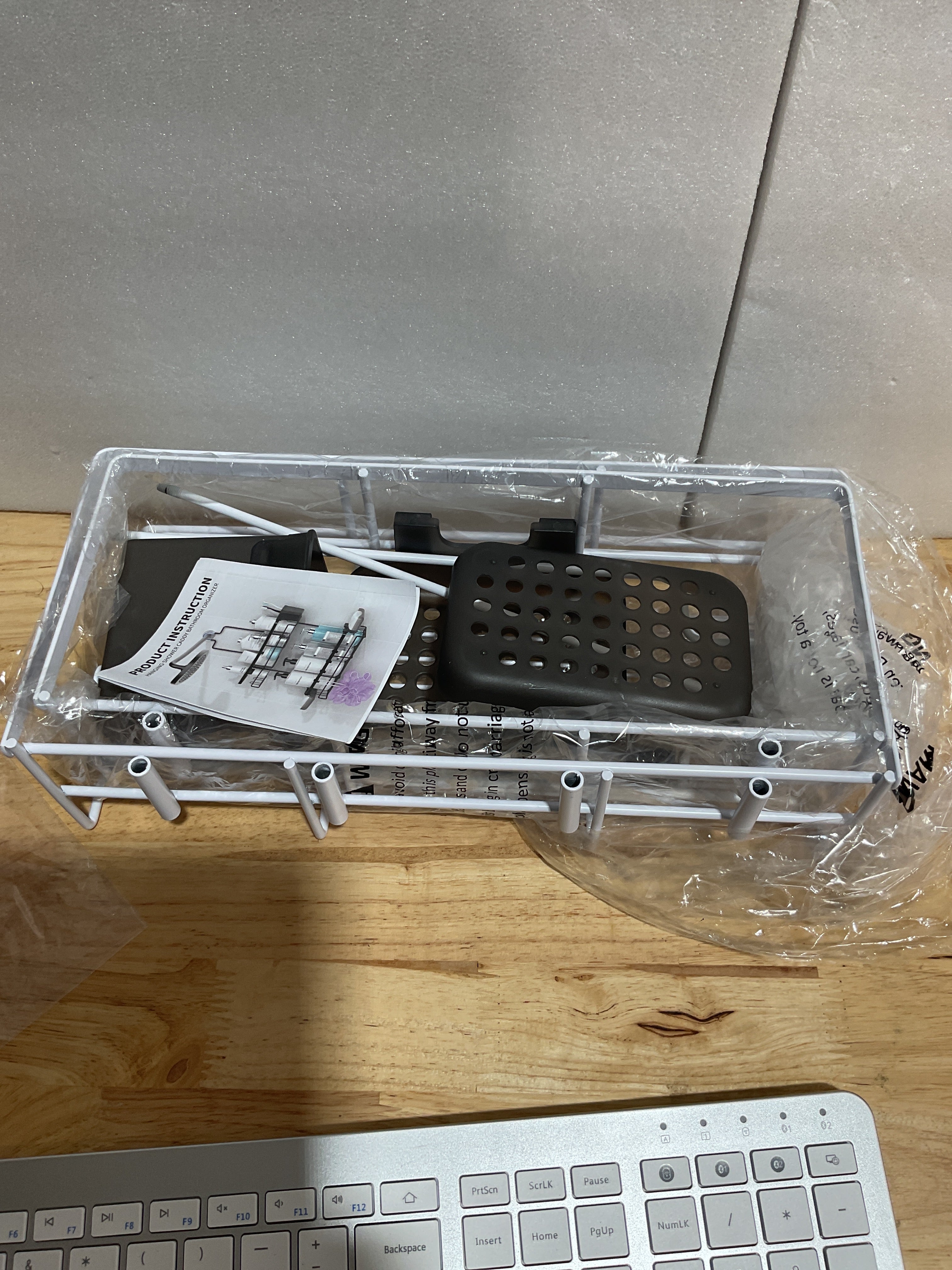 Organizador de Ducha Colgante 2 Niveles – Acero Inoxidable con Ventosas y Ganchos