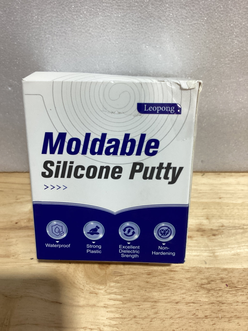 Masilla de silicona moldeable Leopong, impermeable, flexible y con buena plasticidad para reparar y rellenar diversos huecos en baños, fuentes, tuberías de agua y paredes (negra).
