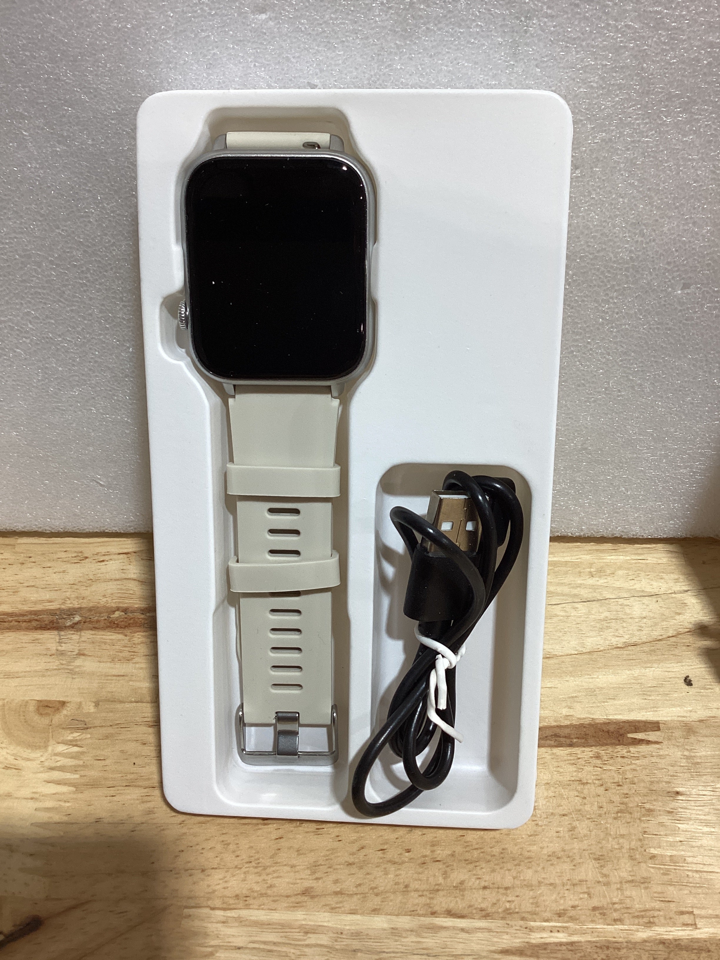 Reloj inteligente para hombre y mujer, pantalla táctil HD de 1,85", función de llamadas y mensajes, más de 100 modos deportivos, monitor de actividad física IP68, monitor de frecuencia cardíaca y sueño 24/7, compatible con Android e iOS (blanco).