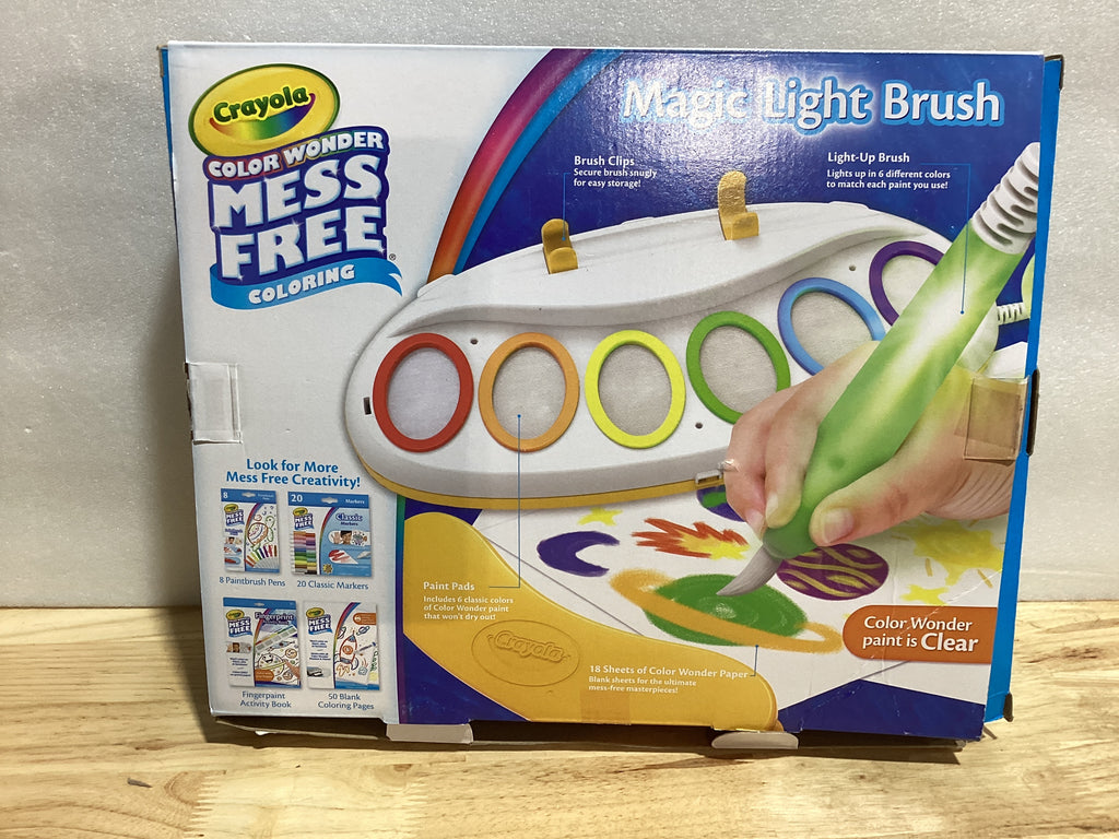 Estación de Pintura Crayola Color Wonder Magic Light Brush – Sin Manchas, Para Niños 3+ | Regalo Navideño