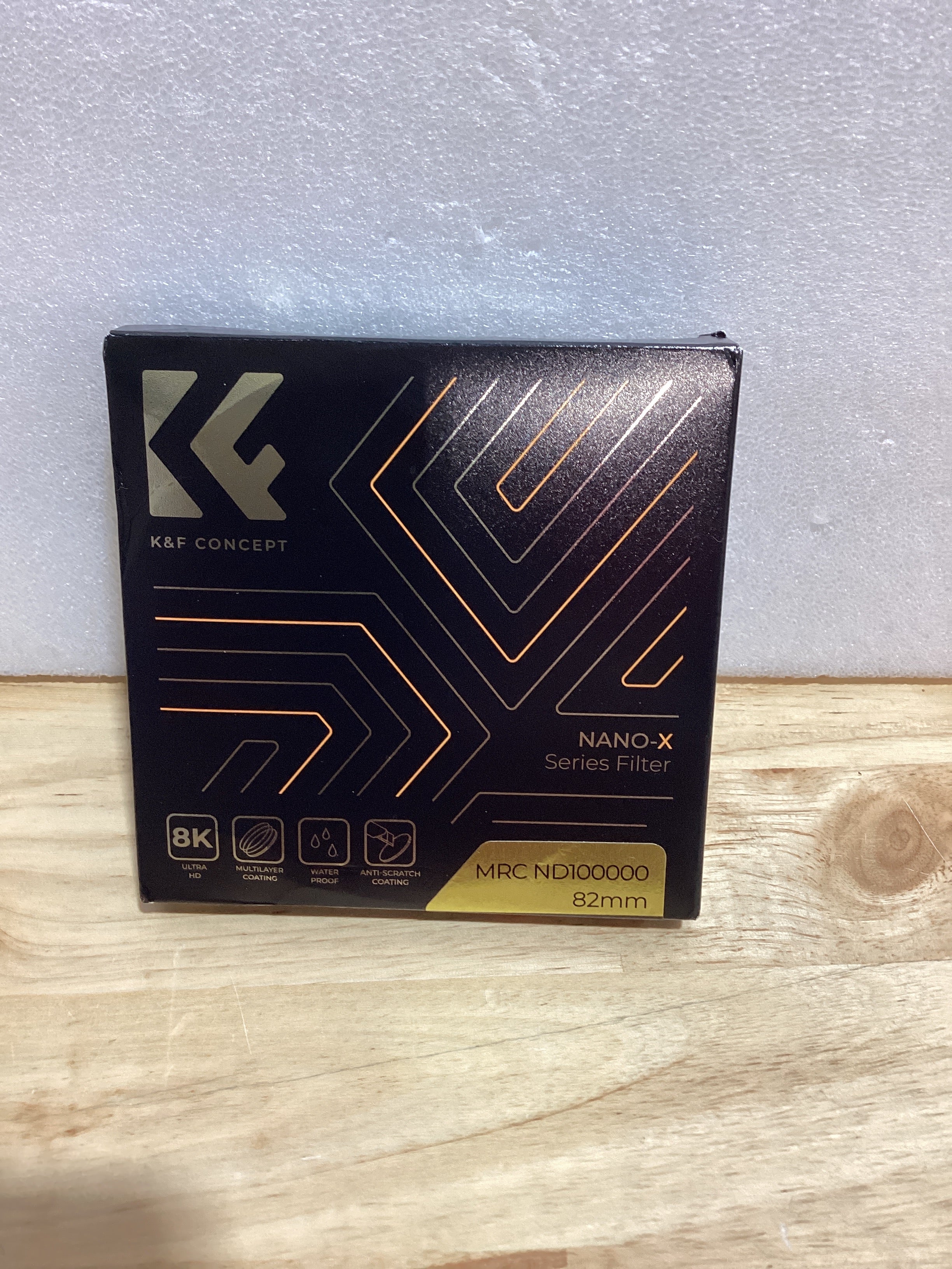 Filtro ND K&F Concept 82mm ND100000 | 16.6 Stops | 28 Capas Nano X Series
