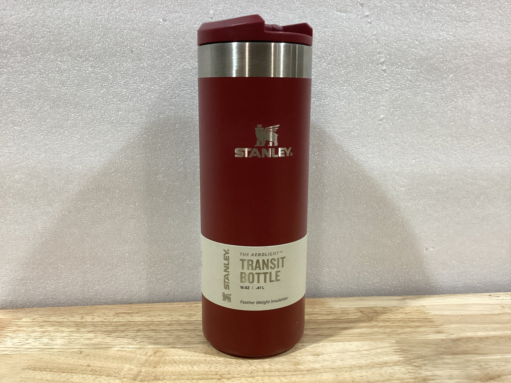 Stanley AeroLight Transit Bottle 16 oz | Acero Inoxidable | Tapa Antigoteo | Sin BPA | Cranberry