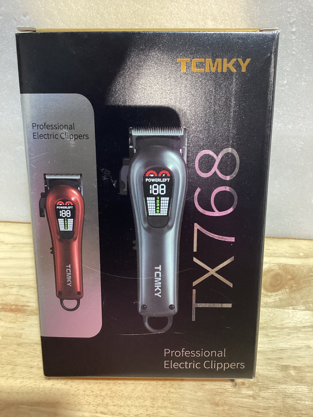 TCMKY Cortadora de Cabello Profesional para Hombre – Inalámbrica y con Cable, Recargable, Kit Completo de Corte y Arreglo, Color Plateado