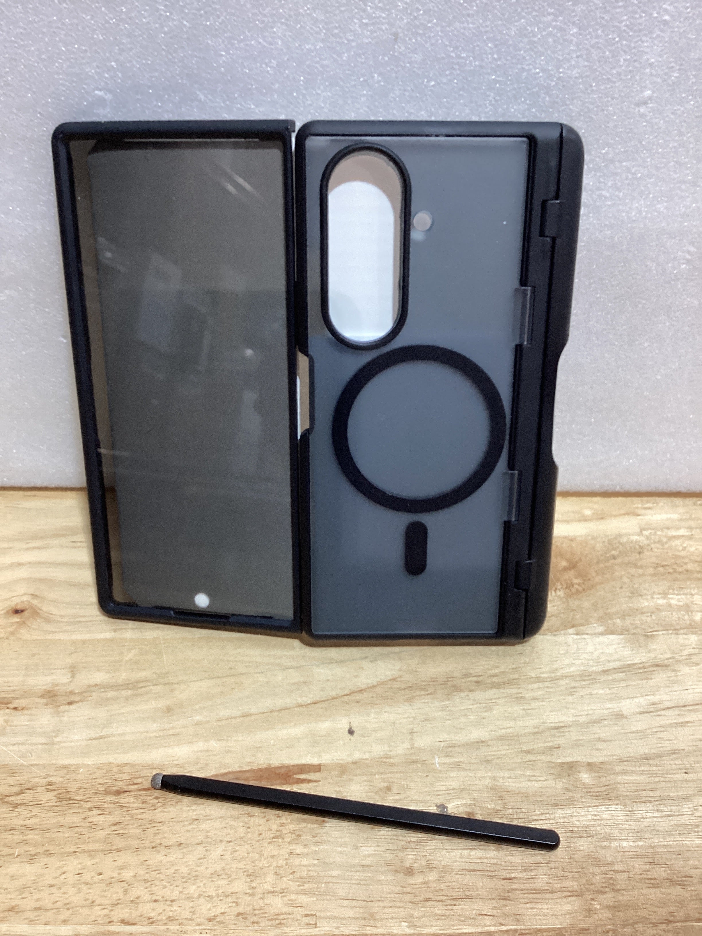 Funda MOBOSI para Samsung Galaxy Z Fold 7 | Protector Privacidad | MagSafe | Soporte Integrado | Protección Bisagra | Negro