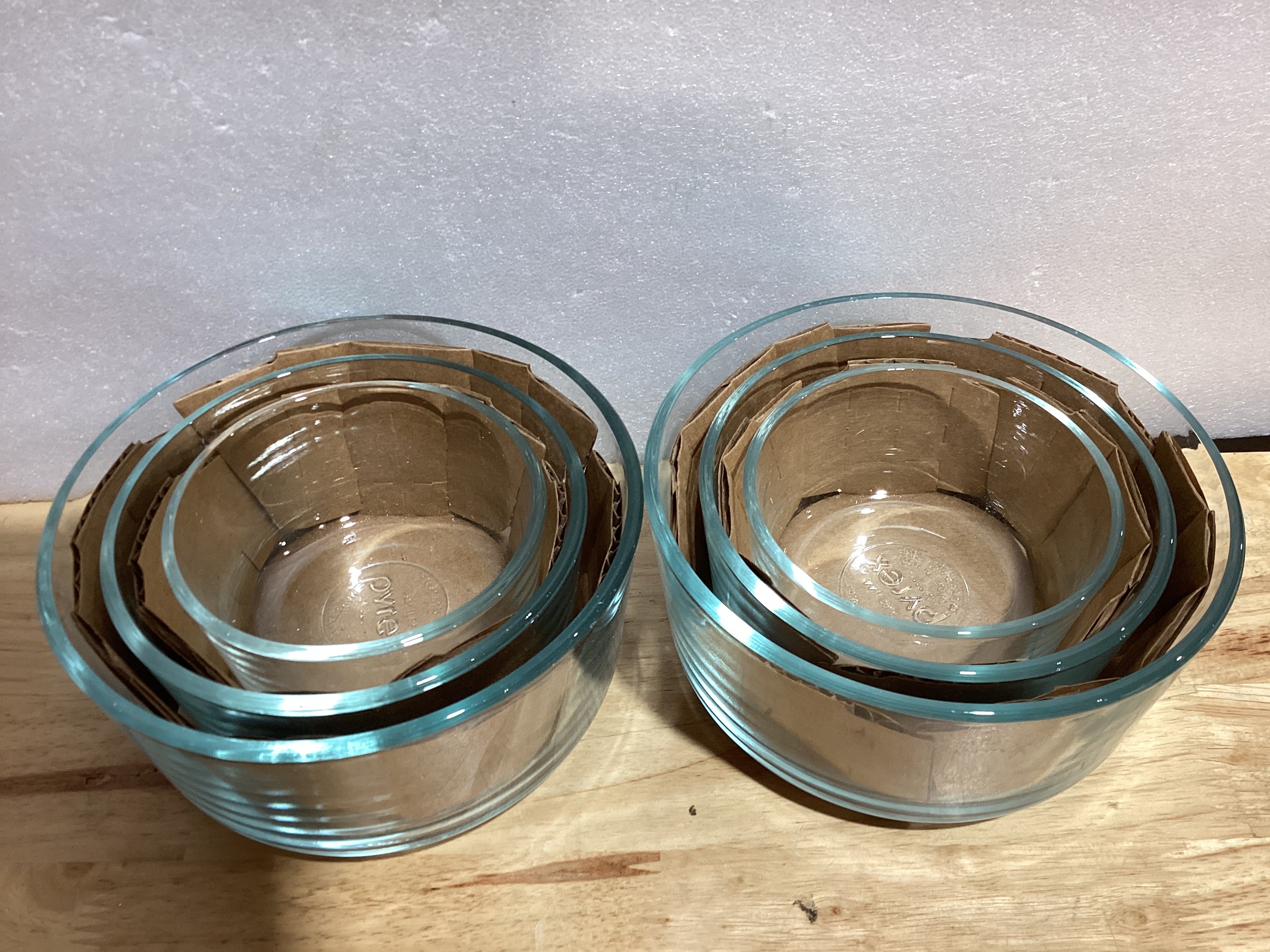 ⚠️SON 6 PIEZAS: 2 Pequeñas + 2 Medianas + 2 Grandes | Pyrex Simply Store Juego de Almacenamiento de Vidrio Redondo | Fabricado en EE.UU.