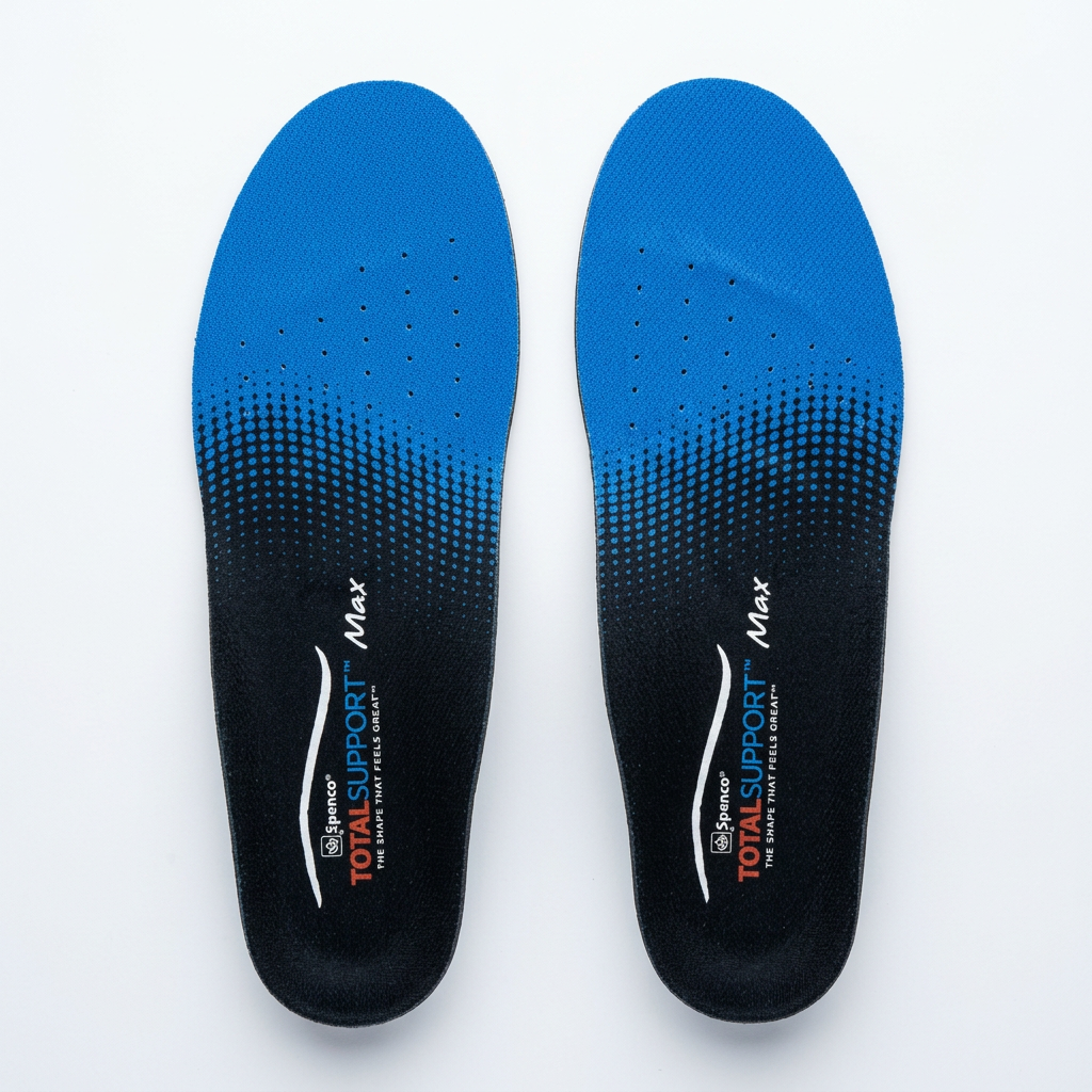 Spenco Total Support Max Plantillas para Zapatos | Soporte Ortopedico de Arco y Metatarso, Absorbe Impacto Reduce Pronacion (Hombre 12.5-13.5)