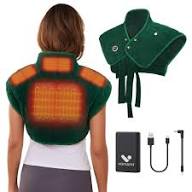 Almohadilla Térmica Portátil Vofuoti para Cuello y Hombros – Inalámbrica, 10000mAh, 16"x22"
