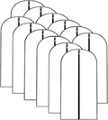 Fundas Protectoras para Ropa Colgante Transparentes Impermeables | Pack 12 Unidades 24"x40"