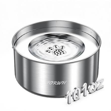 plato de agua antiderrames para perros (No Spill Dog Water Bowl) de la marca heouvo.