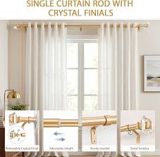 kit completo de barra para cortina ajustable color bronce satinado.