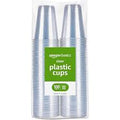 PAQUETE 50 VASOS ADVERTENCIA: 1 faltante. vasos plásticos transparentes desechables con sus respectivas tapas planas