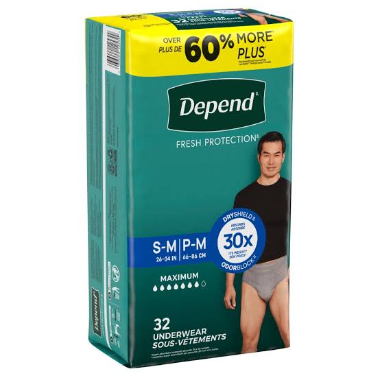 ropa interior para incontinencia Depend Fresh Protection para hombre
