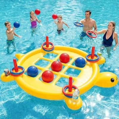 juego inflable para piscina Floating Tic-Tac-Toe Pool Game (Gato o Tres en Línea Flotante) de la línea TicTac Shot