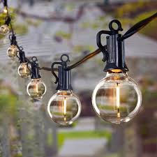 a guirnalda de luces incandescentes para exteriores de grado comercial