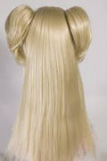 Peluca de cabello sintético Rubio, accesorios para el cabello de 8-9 pulgadas, con flequillo, personalizados