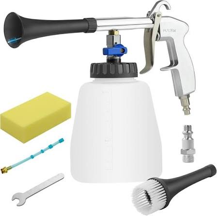 NO INCLUYE FRASCOS NI PISTOLA DE HIDROLAVADORA. kit de lavado de autos o sistema de limpieza a presión portátil,