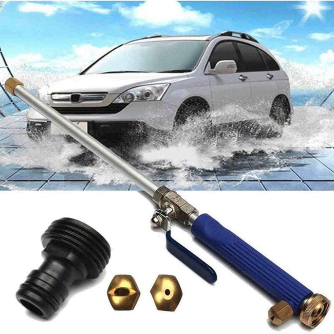 Lanza de Lavado de Alta Presión para Coche y Jardín - Pistola de chorro de agua, ideal para el lavado a alta presión del coche y la limpieza exterior.