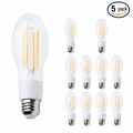 Pack 5 Bombillas LED de Filamento E26 – Luz Cálida, Estilo Vintage