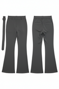 Pantalón flare gris sin modelo