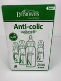 Dr. Brown's Natural Flow Options+ en tamaño estrecho de 8 oz / 250 ml en un paquete de 4 unidades