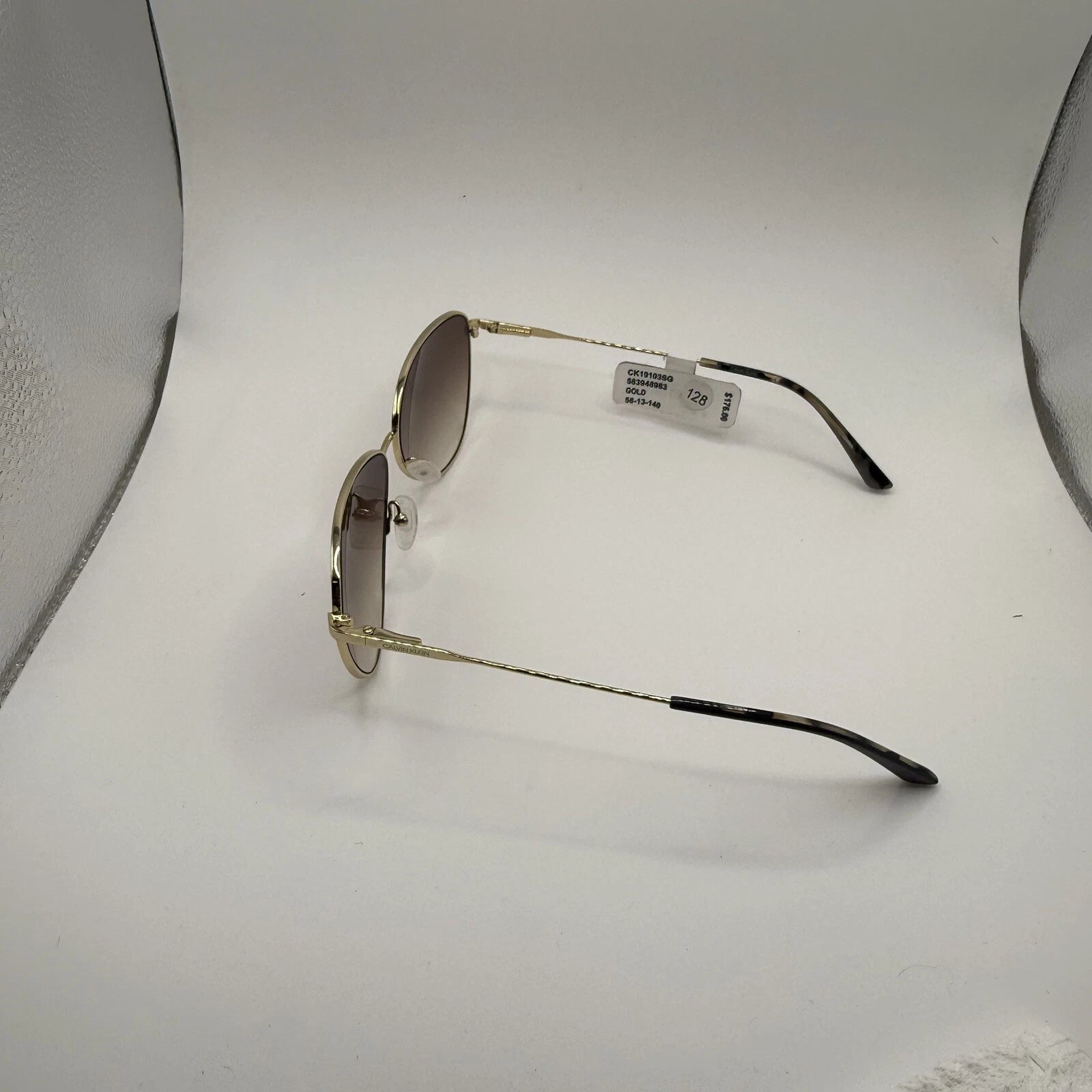 Gafas de sol para mujer Calvin Klein CK19103SG doradas aviador piloto 58-13-140