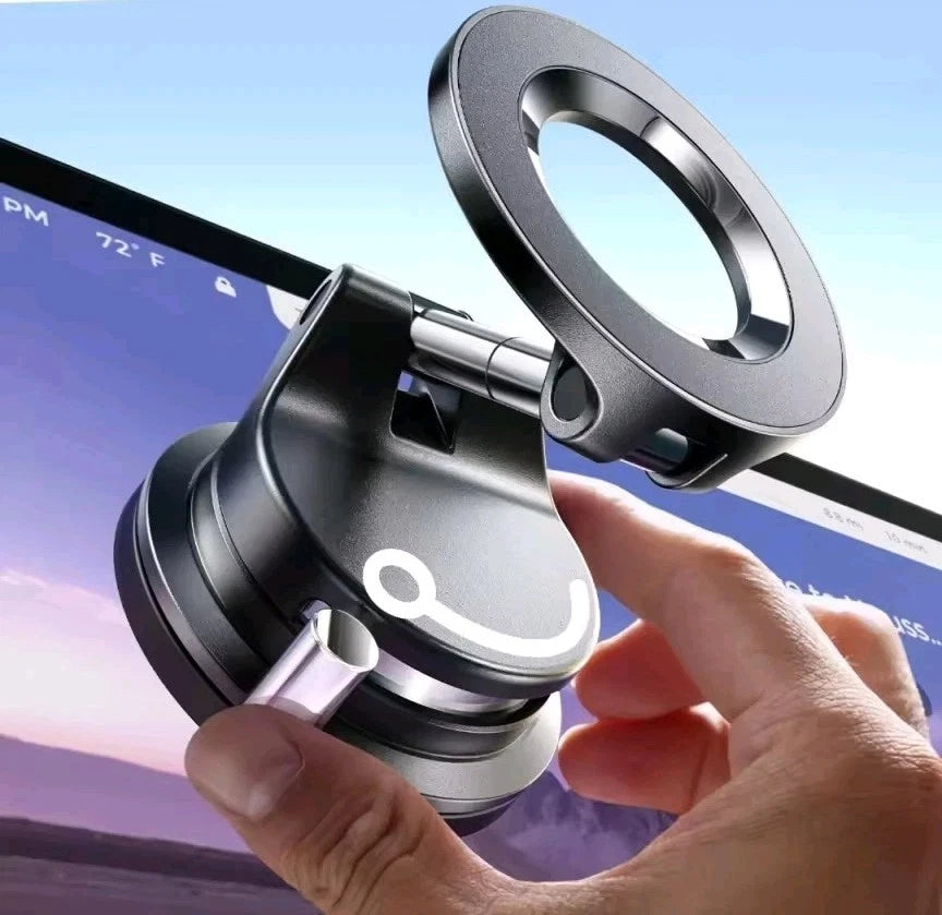 Montaje para teléfono con ventosa de agarre magnético Lisen A608, negro, MagSafe, manos libres