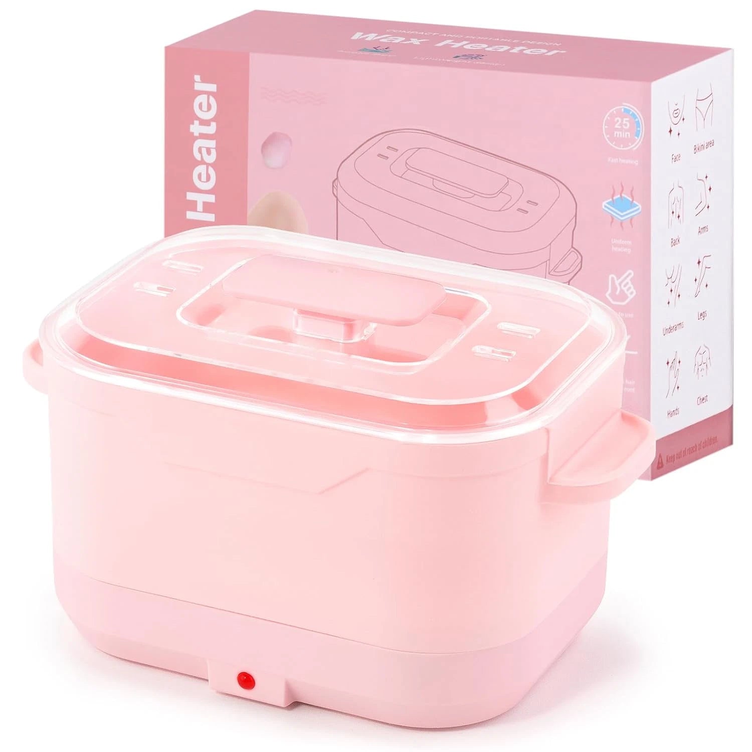 Calentador de Cera de Silicona para Depilación – Kit Eléctrico Plegable 550ml