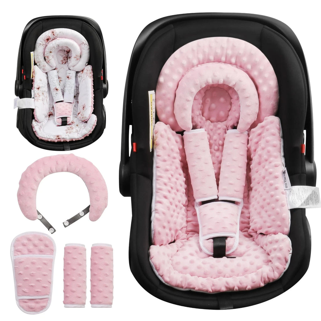Inserto de asiento de coche infantil BOMOLOUR con cojín extraíble