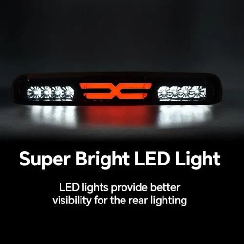 Tercera Luz de Freno LED Ahumada – Chevy Silverado y GMC Sierra 1999-2007 | Impermeable