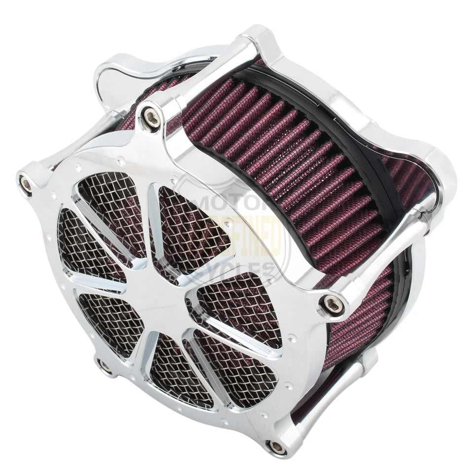 Filtro de admisión de aire mecanizado por CNC compatible con Harley Street Glide CVO FLHXSE Softail