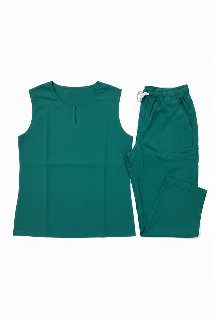 Scrubs Verde Teal - Cuello Corregido Sin Modelo