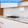 Soporte de pared de acero inoxidable plateado para toallas de papel, adhesivo o tornillos para debajo del gabinete, ideal para cocina, baño y caravanas.