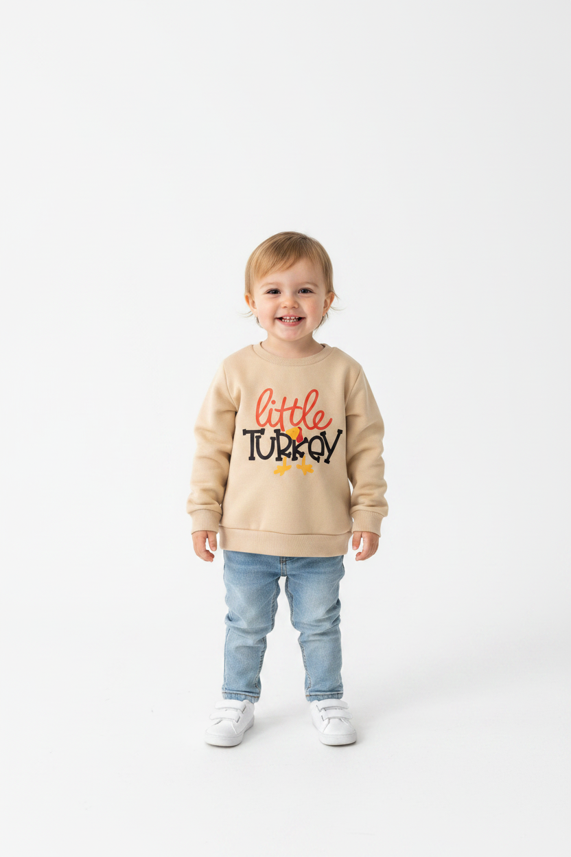Sudadera Little Turkey con modelo