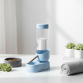 Botella de agua Vannon de llenado superior para jaula de perros, dispensador de agua para jaula, botella de agua con alimentación automática para perros y conejos