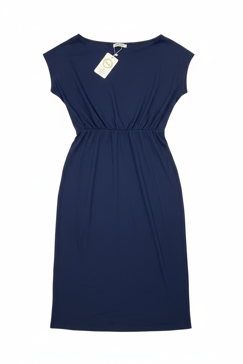 Vestido azul marino sin modelo