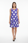 Vestido Morado Lunares Con Modelo