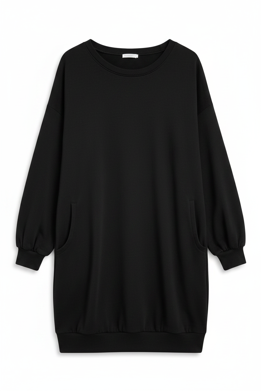 Vestido negro sin modelo